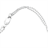 Vibrant Colored Stone Necklaces 18K White Gold 1.37 Carats Ruby & 0.39 Carats Diamond Halo Necklace, 18 Inch