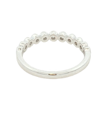 Elegant Diamond Bands 14K White Gold 0.28 Carats Diamond Stackable Band