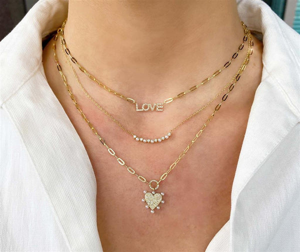 Elegant Pearl Necklaces & Pendants 14K Yellow Gold 2.3-2.5 MM Pearl & 0.12 Carats Diamond Cuved Bar Necklce - 18 Inch