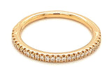 Elegant Diamond Bands 14K Gold Yellow Stackable 0.15 Carats Diamond Anniversary Band