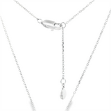 Elegant Diamond Necklaces 14K Gold White 1.16 Carats Lab Grown Large 23.4x17.3mm Pendant Necklace - 19 Inch