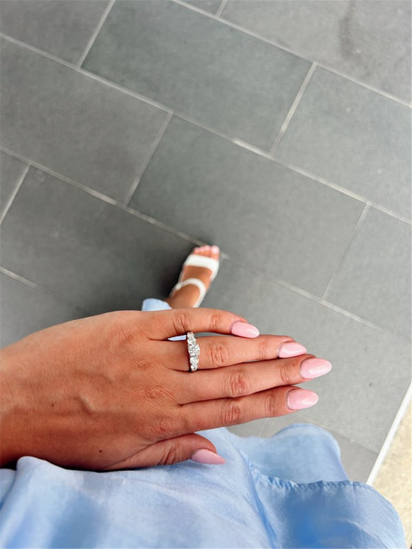 14K Gold White Accented Round Diamonds Engagement Ring - Lab-Grown 1.75 CTW Diamond