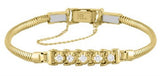 Sophisticated & Timeless Diamond Bracelets 14K Gold Yellow Round Diamond Add-A-Link Tennis Bracelet - 0.51 CTW, Size 8 Inch