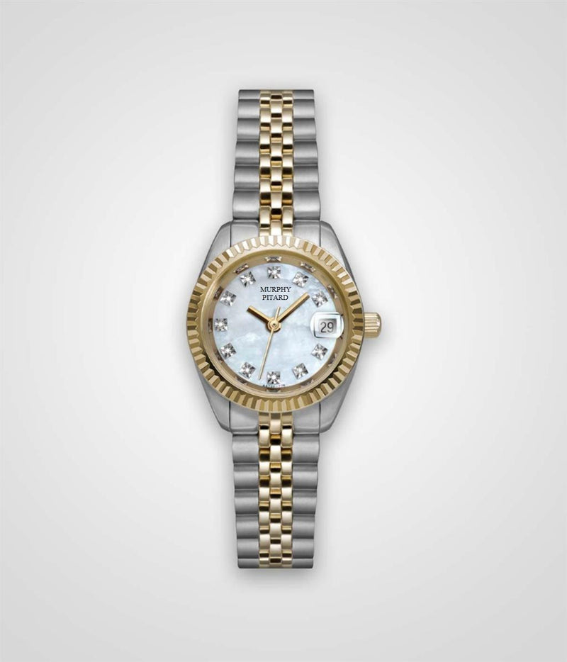 Murphy Pitard Signature Diamond & Two-Toned Stainless Steel Watch - Case Size 24 MM