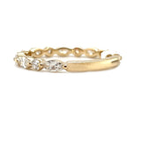 Yellow 14 Karat Gold 0.65 Carats Diamond Anniversary Band