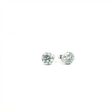 Classic & Contemporary 14K Gold White Lab-Grown 2.05 Carats (CTW) Diamond Bezel Set Stud Earrings