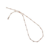 Elegant Diamond Necklaces 18K Gold Rosé 1.03 Carats Diamond Station Necklace - 16.5 Inch