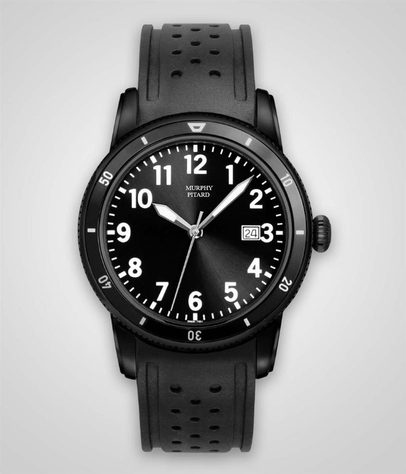 Murphy Pitard Signature Black Stainless Steel Watch - Case Size 44.3 MM
