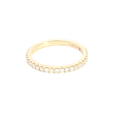 Elegant Diamond Bands 14K Yellow Gold 0.30 Carats Diamond Stackable Band