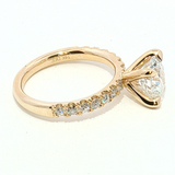 14K Yellow Gold 2.50 Carats Lab Grown Diamond Engagement Ring