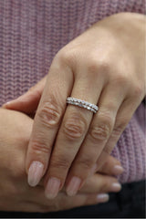 MPJ Exclusive Elegant Diamond Bands 14K Gold White 0.53 Carats Diamond Anniversary Band