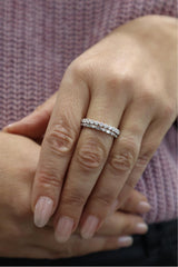 MPJ Exclusive Elegant Diamond Bands 14K Gold White 0.53 Carats Diamond Anniversary Band