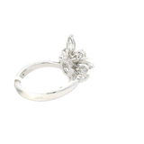 Elegant & Trendy 18K White Gold Marquise, Pear & Round 2.16 Carat Diamond Ring