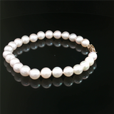 Elegant Pearl Bracelet 14K Yellow Gold 7.0 - 7.5 MM Saltwater Cultured Pearl Bracelet, 7 Inch