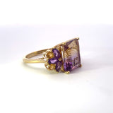 Ametrine Ring in Yellow Gold
