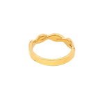 Elegant Diamond Bands 18K Yellow Gold 0.26 Carats Diamond Stackable Twist Band