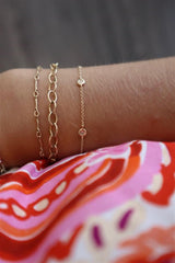 Sophisticated & Timeless Diamond Bracelets 14K Yellow Gold 0.13 Carats Diamond Bracelet - 7 Inch