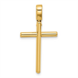 Elegant & Durable Designs 14K Gold Yellow Cross Precious Metal 25.7x20.9mm Pendant