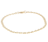 Sophisticated & Timeless Diamond Bracelets 14K Yellow Gold Bezel Set 1.0 Carats Diamond Tennis Link Bracelet - 7 Inch