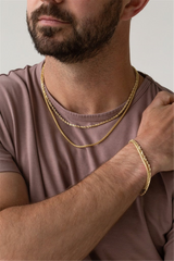 Yellow 14 Karat Gold 2.5mm Round Box Chain