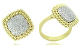 Two-Toned 14 Karat Gold 0.65 Carats Diamond Ring