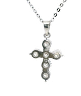 Elegant Diamond Necklaces & Pendants 18K Gold White 1.06 Carats Diamond Medium Cross Pendant
