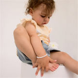 Elegant Pearl Bracelet - 3.5 - 4.5 MM Freshwater Cultured Pearl & Sterling Silver Bracelet - 4.5 Inch