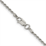Sterling Silver Rope Chain, 24 Inch