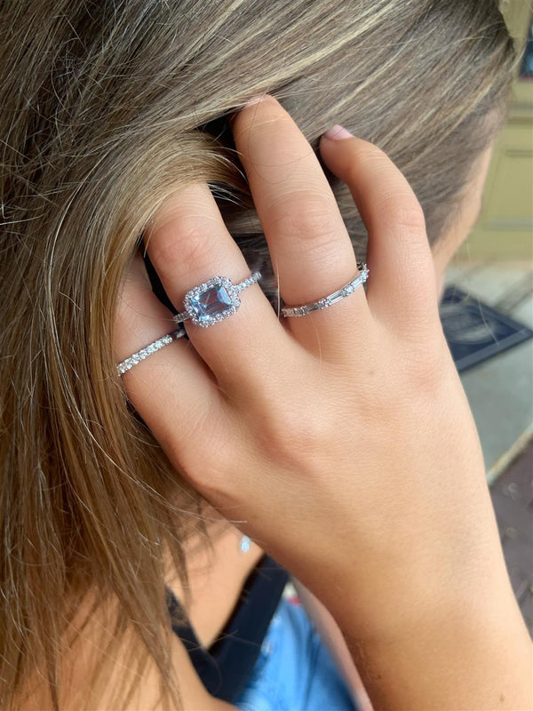 White 14 Karat Gold Natural 0.43 Carats Diamond Anniversary Band