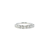 14K White Gold Diamond Anniversary Ring, 0.78ctw, 7 Round Diamonds