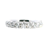 Elegant Diamond Bands 18K Gold White 1.00 Carats Diamond Anniversary Band