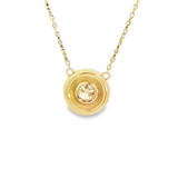 Elegant Diamond Necklaces 14K Yellow Gold 0.31 Carats Diamond Solitaire Necklace - 18 Inch