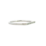 Elegant & Trendy 14K White Gold 0.06 Carats Diamond Ring