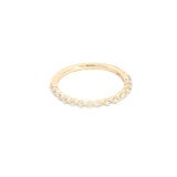 Elegant Diamond Bands 14K Yellow Gold 0.34 Carats Diamond Stackable Band