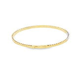 Sophisticated & Timeless Diamond Bracelets 14K Yellow Gold 1.94 Carats Diamond Flexible Bangle Bracelet - 6.75 Inch