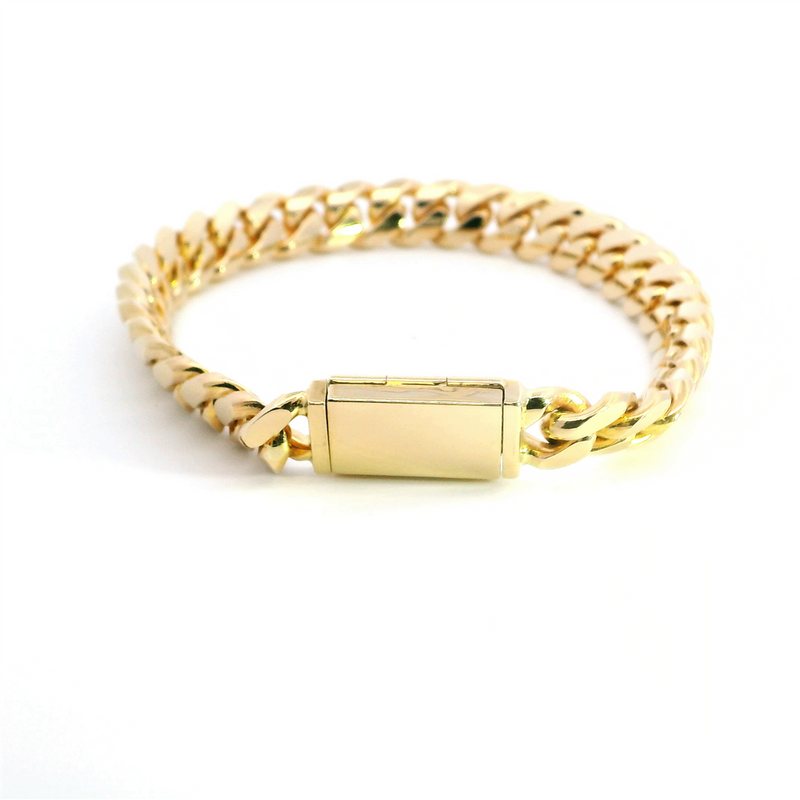 Classic Precious Metal Bracelet 14K Yellow Gold Curb Link Bracelet, 8 Inch