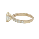 14K Yellow Gold 2.95 Carats Lab Grown Diamond Engagement Ring