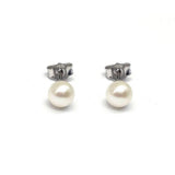 Freshwater 5.5 x 6.0 MM Pearl Stud Earrings