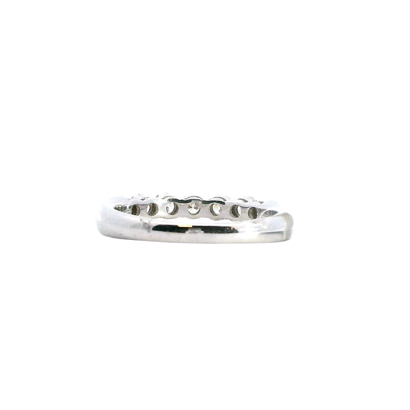 Elegant Diamond Bands 18K Gold White 0.76 Carats Diamond Anniversary Band
