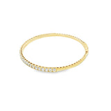 Sophisticated & Timeless Diamond Bracelets 14K Yellow Gold 1.94 Carats Diamond Flexible Bangle Bracelet - 6.75 Inch
