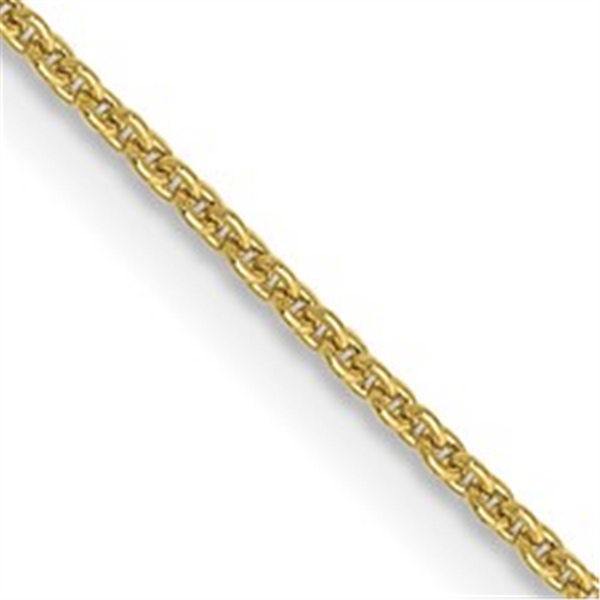 Yellow 14 Karat Gold Cable Link Chain