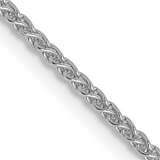 Elegant & Durable Designs 14K Gold White 1.2mm Wheat Chain, 22 Inch