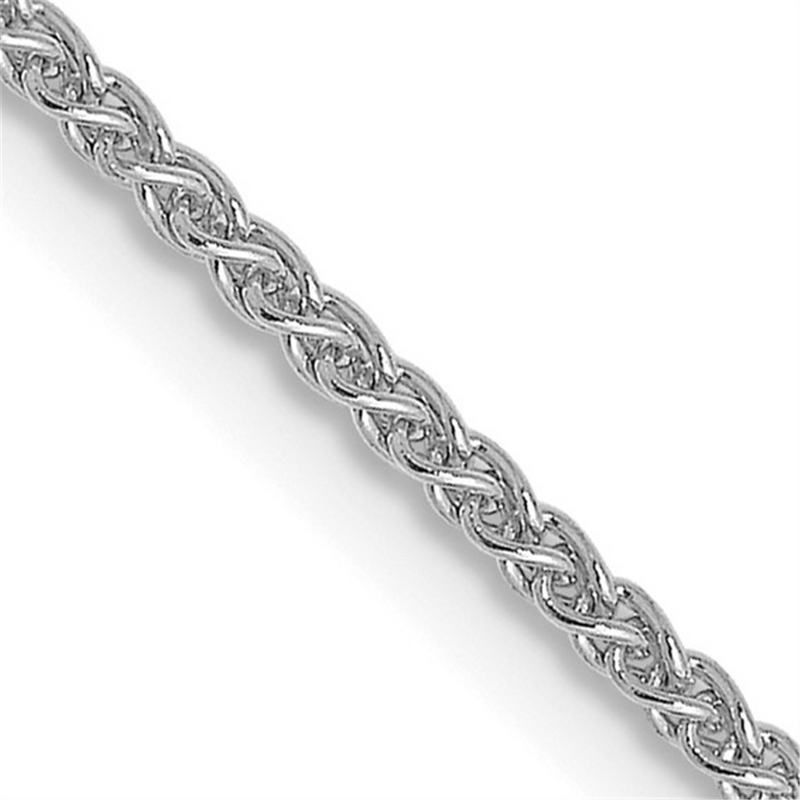 Elegant & Durable Designs 14K Gold White 1.2mm Wheat Chain, 22 Inch