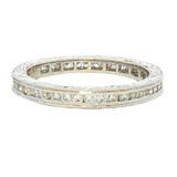 Elegant Diamond Bands 18K White Gold 0.59 Carats Diamond Stackable Band