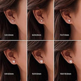 Timeless & Sophisticated Design White 14K Gold Fresh Water Pearl 7-7.5MM Stud Earrings