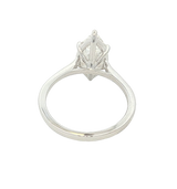 14K White Gold Marquise Cut 2.50 Carats Lab Grown Diamond Solitaire Ring
