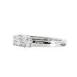 Elegant Diamond Bands 18K Gold White 1.26 Carats Diamond Anniversary Band