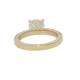 14K Yellow Gold 2.80 Carats Lab Grown Diamond Engagement Ring
