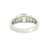 14K White Gold 2.98 Carats Lab Grown Diamond Engagement Ring