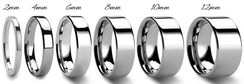 Timelss & Classic Wedding Bands White 14K Gold Stackable 2mm Polished Flat Wedding Band